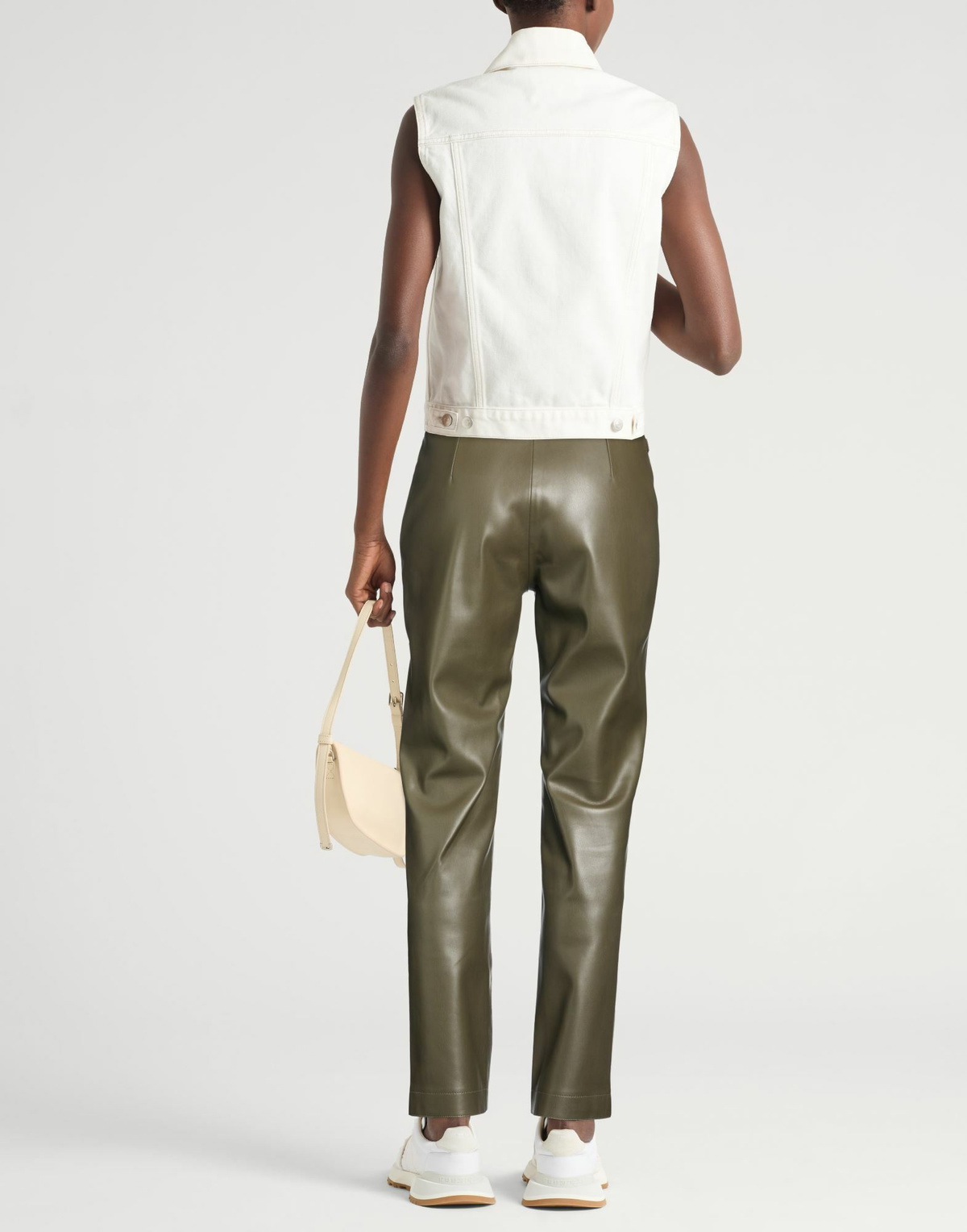 Jijil Womens Pants Military in Green