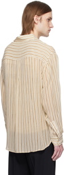 CMMN SWDN Beige Kai Sheer Shirt