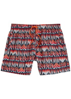 Emporio Armani Logo-print Shell Swim Shorts Red