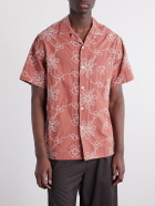 Portuguese Flannel - Compota Embroidered Cotton-Blend Shirt - Red