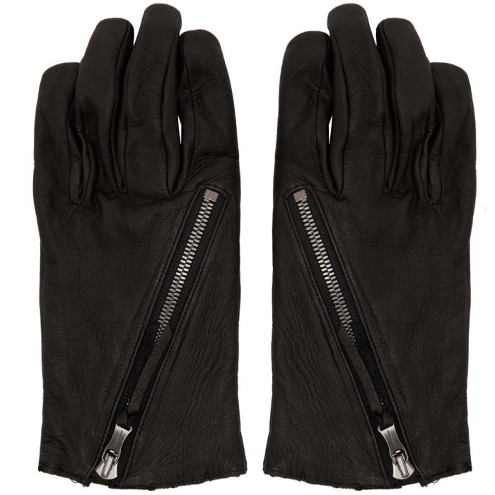 Photo: The Viridi-anne Black Diagonal Zipper Gloves