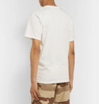 Stüssy - Logo-Print Cotton-Jersey T-Shirt - Off-white