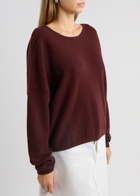 Crush Cashmere Nala Cashmere Jumper Burgundy