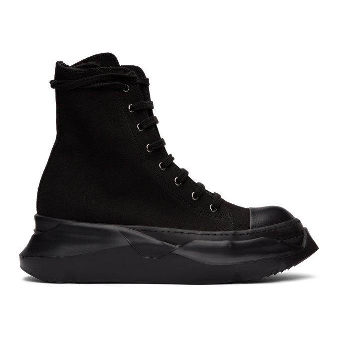 Photo: Rick Owens Drkshdw Black Abstract High Sneakers