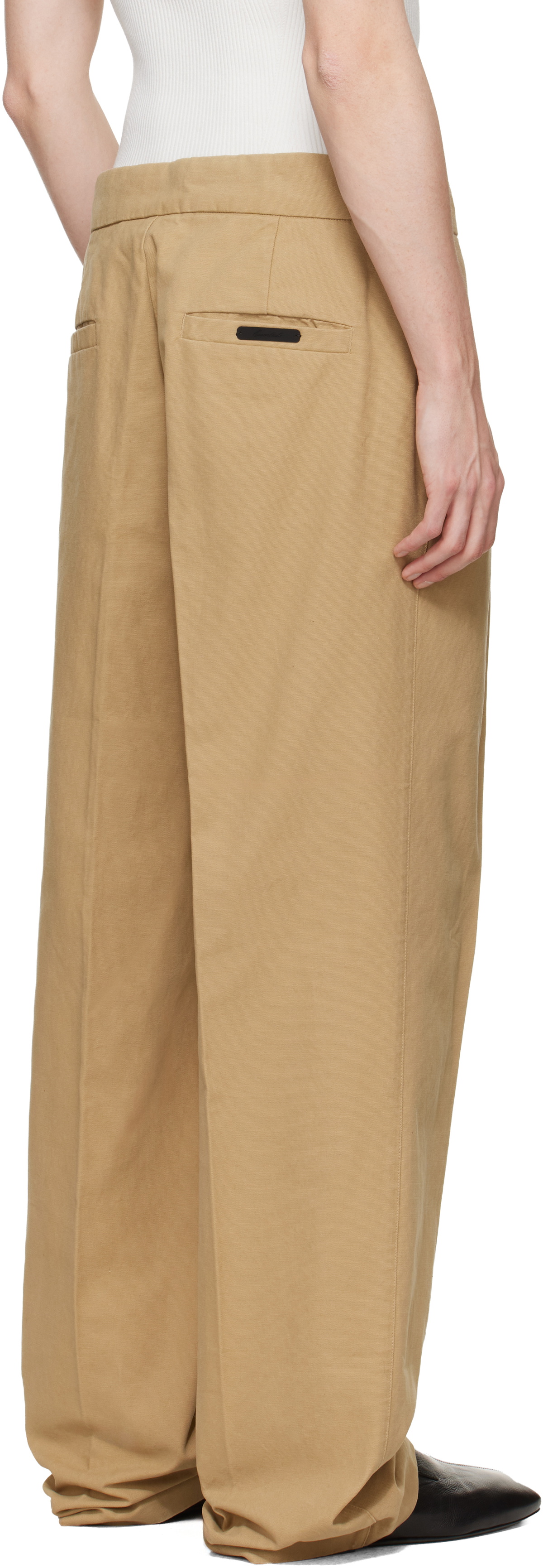 Fear of God ESSENTIALS Tan Pleat Front Trousers