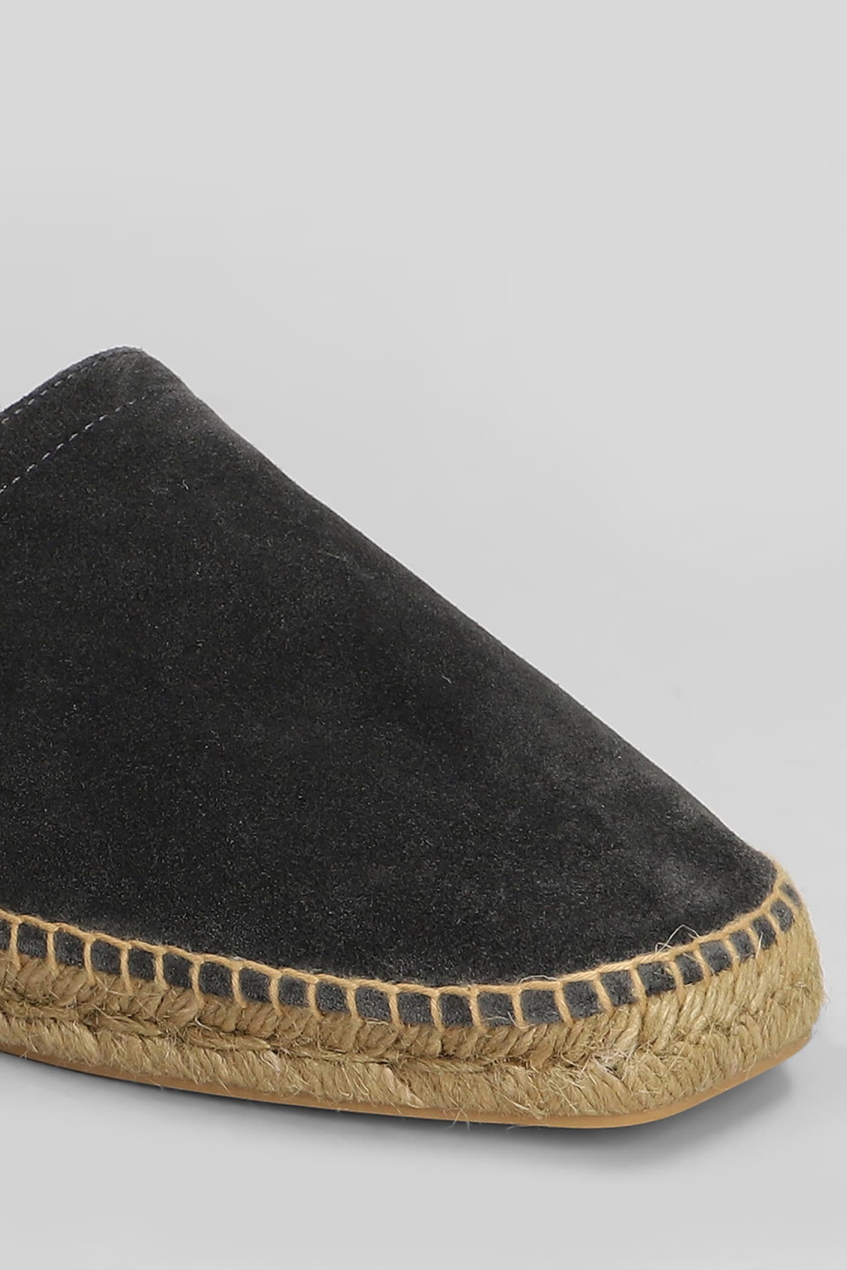 Castañer Pablo T-186 Espadrilles In Grey Suede