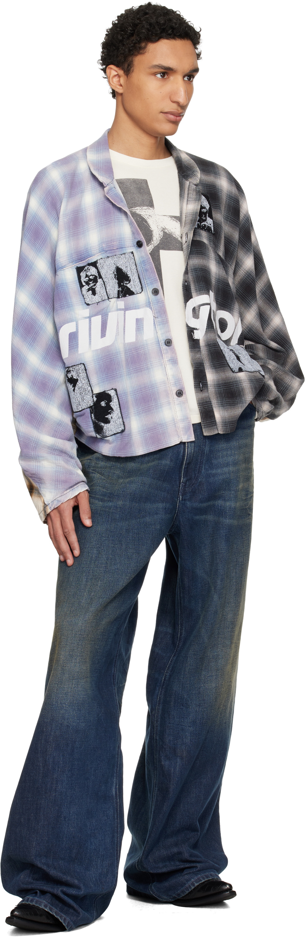 Rivington Roi Rebis Blue & Black Nazarene Shirt