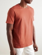 Boglioli - Garment-Dyed Cotton-Jersey T-Shirt - Orange