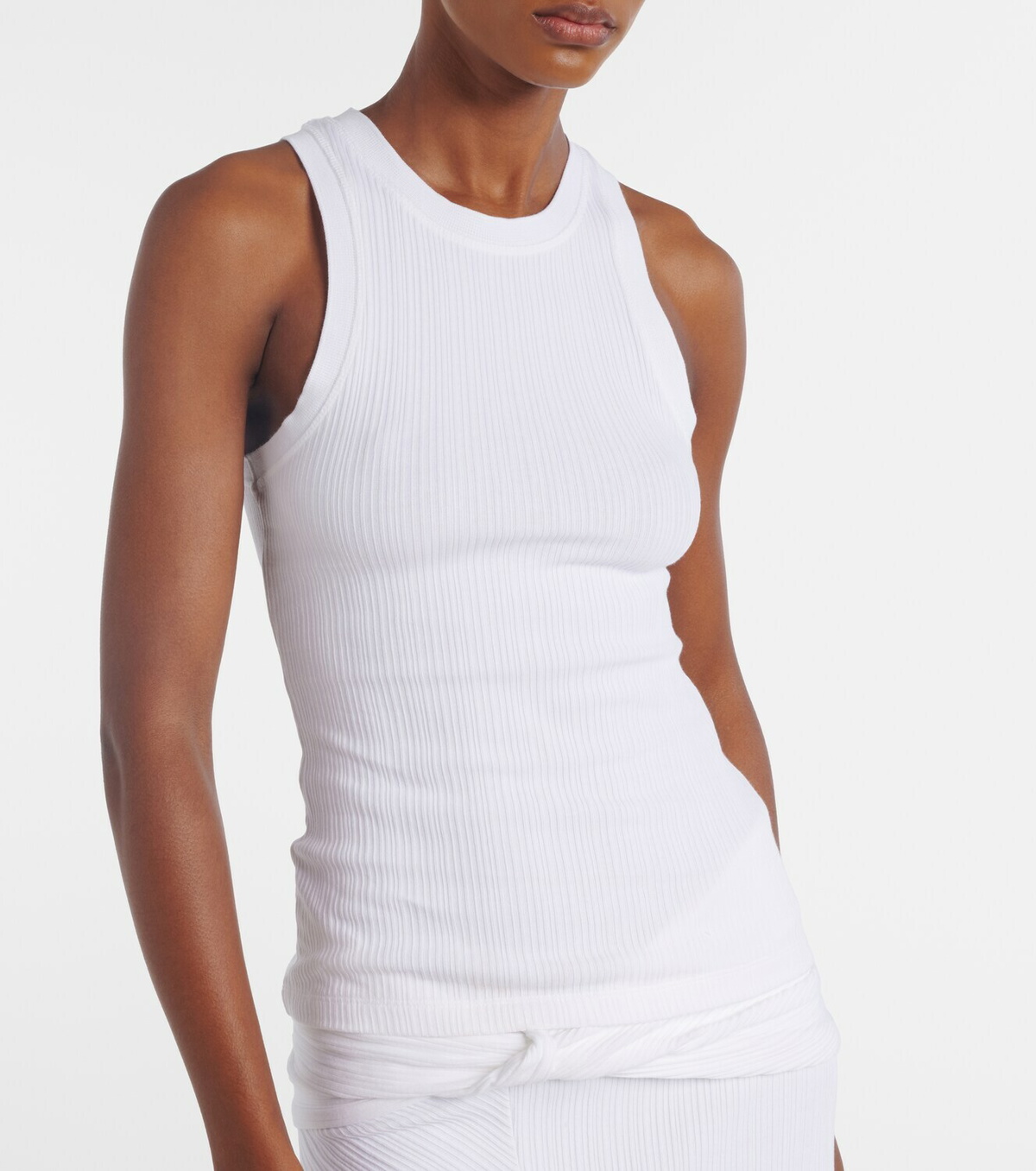 Victoria Beckham Cotton-blend tank top