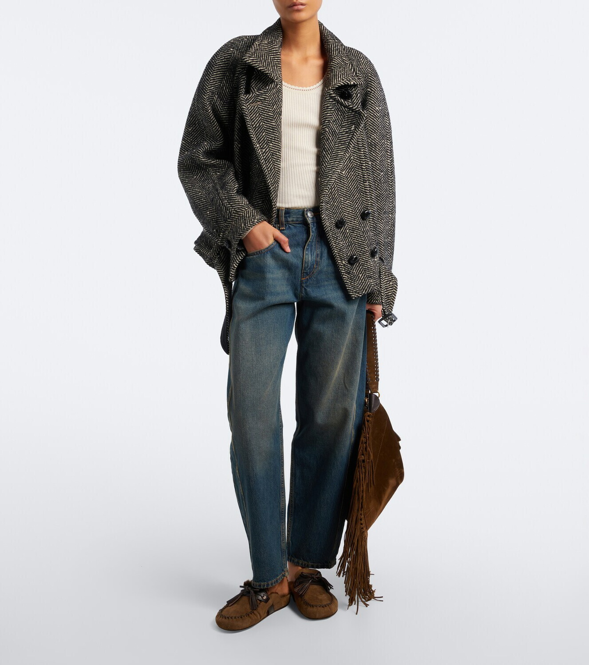 Isabel Marant Malvin shearling-lined suede mules