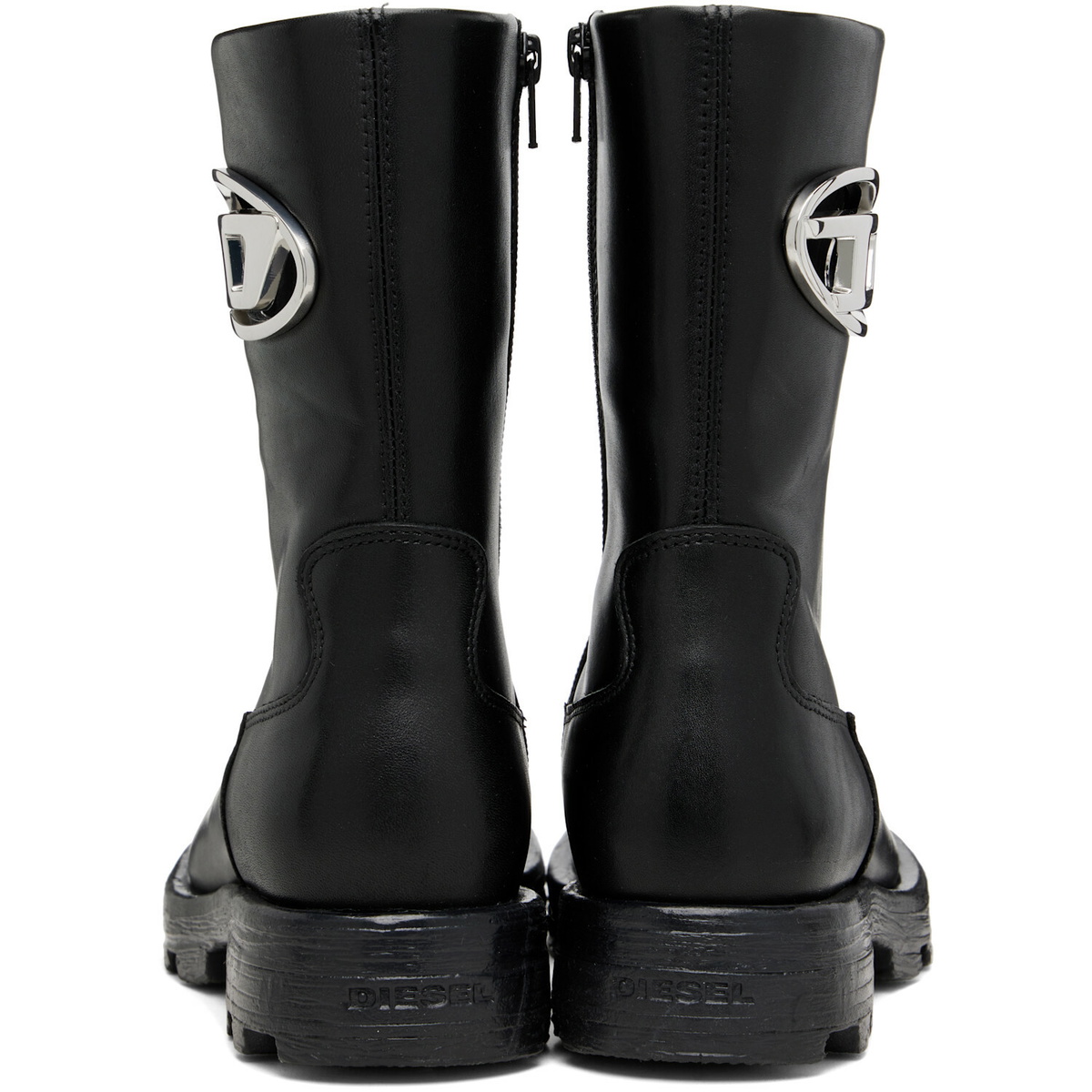 Diesel Black D-Hammer Ankle Boots