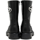 Diesel Black D-Hammer Ankle Boots