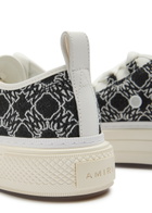 Amiri MA Quad Court Low Logo-jacquard Leather Sneakers Black