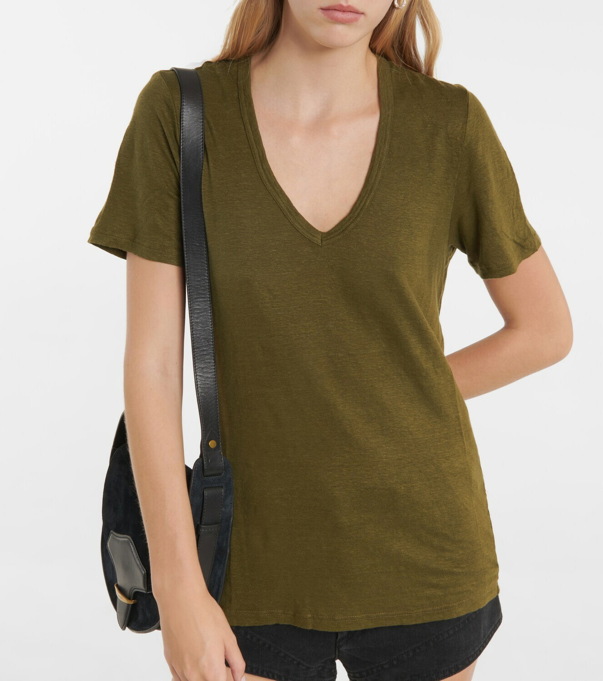Marant Etoile Black Linen T-Shirt