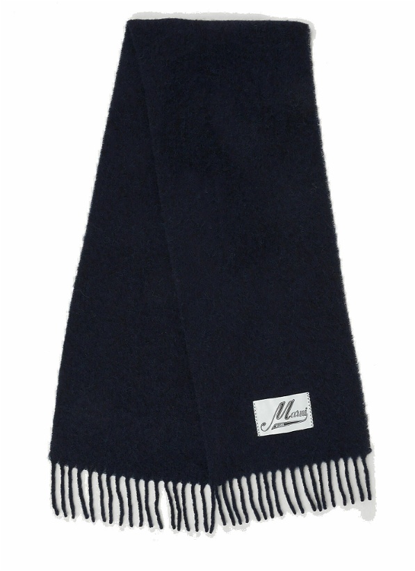 Photo: Logo Patch Scarf in Navy