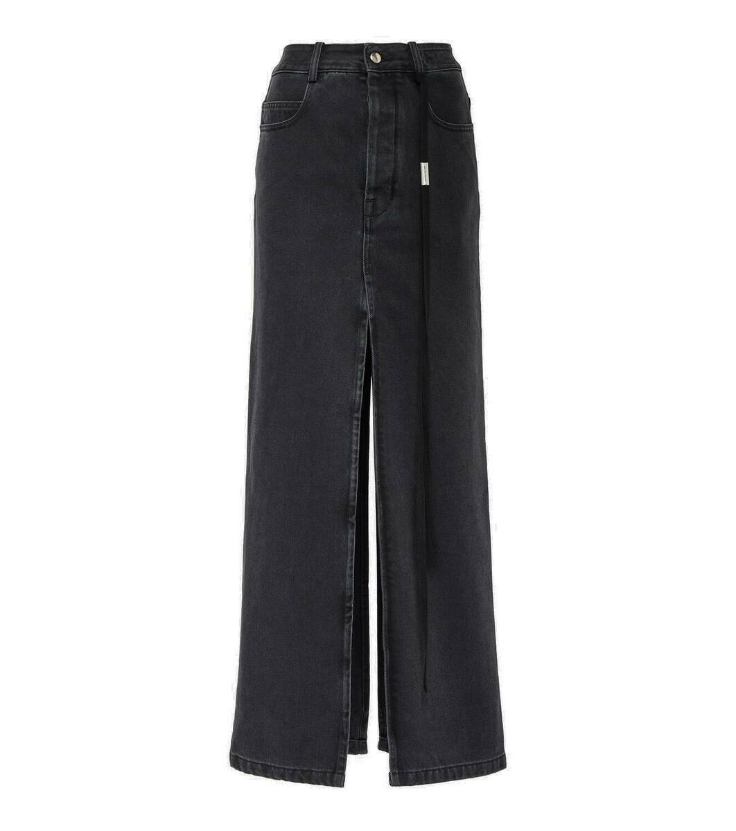 パンツ Ann demeulemeester coating wide denim Ann Demeulemeester Claire high-rise wide-leg jeans Ann Demeulemeester