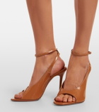 Amina Muaddi Anok patent leather slingback sandals
