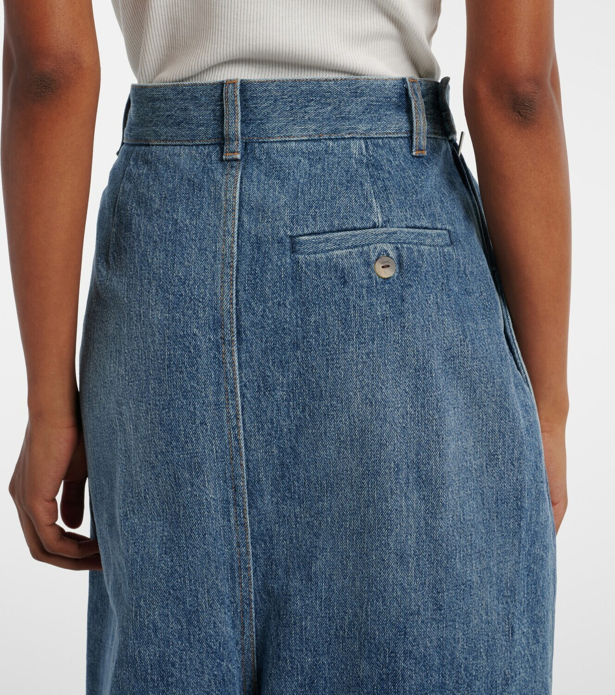 Loewe Draped wide-leg jeans