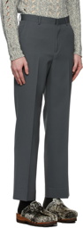 AURALEE Grey Light Wool Max Gabardine Trousers