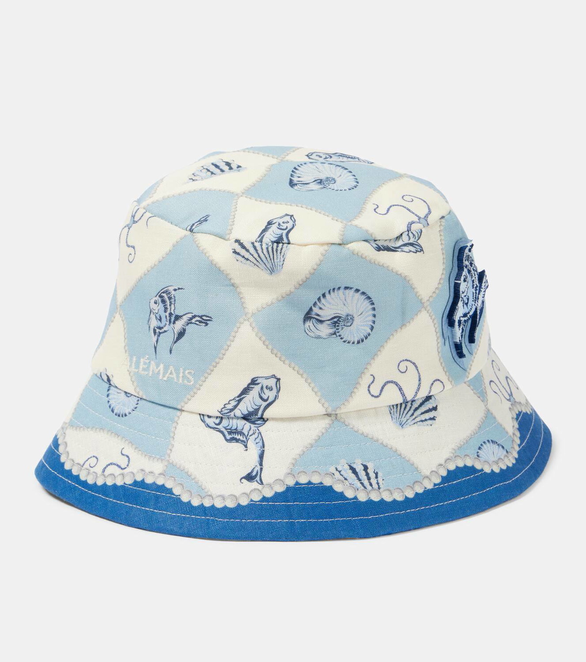 Alémais Pia linen bucket hat