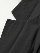 Folk - Assembly Unstructured Crinkled-Cotton Suit Jacket - Black