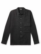 Barena - Zizola Linen and Cotton-Blend Shirt - Black