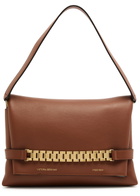 Victoria Beckham Chain Leather Pouch - Tan - One Size