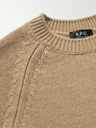 A.P.C. - Slim-Fit Virgin Wool Sweater - Brown