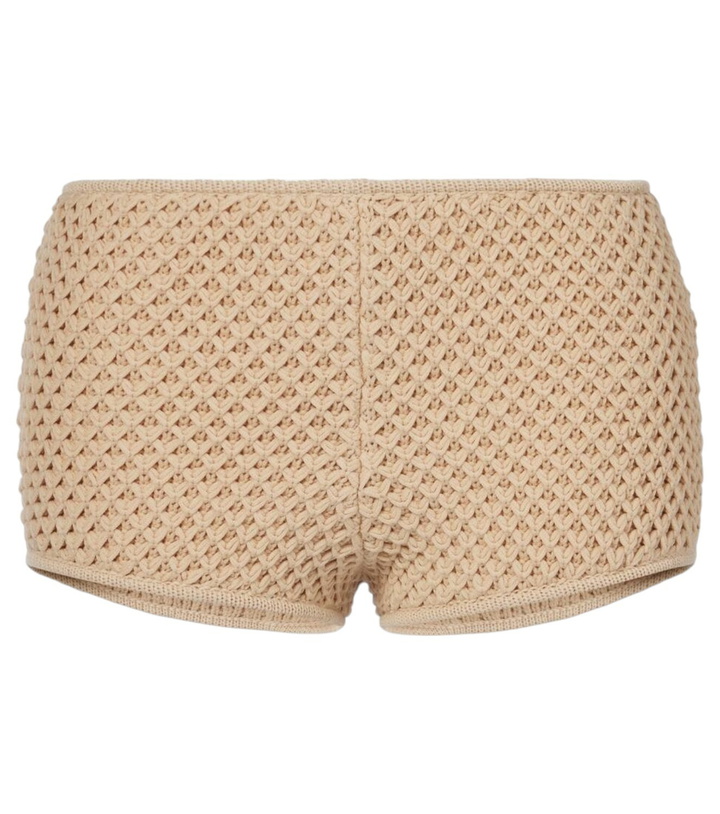 Photo: Elie Saab Crochet cotton-blend shorts