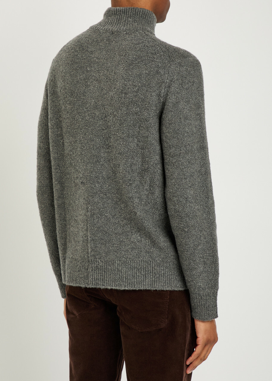 Paige Kotoni Merino Wool-blend Jumper Dark Grey