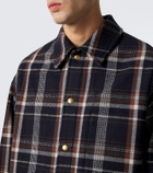 A.Presse Checked wool and cashmere overshirt