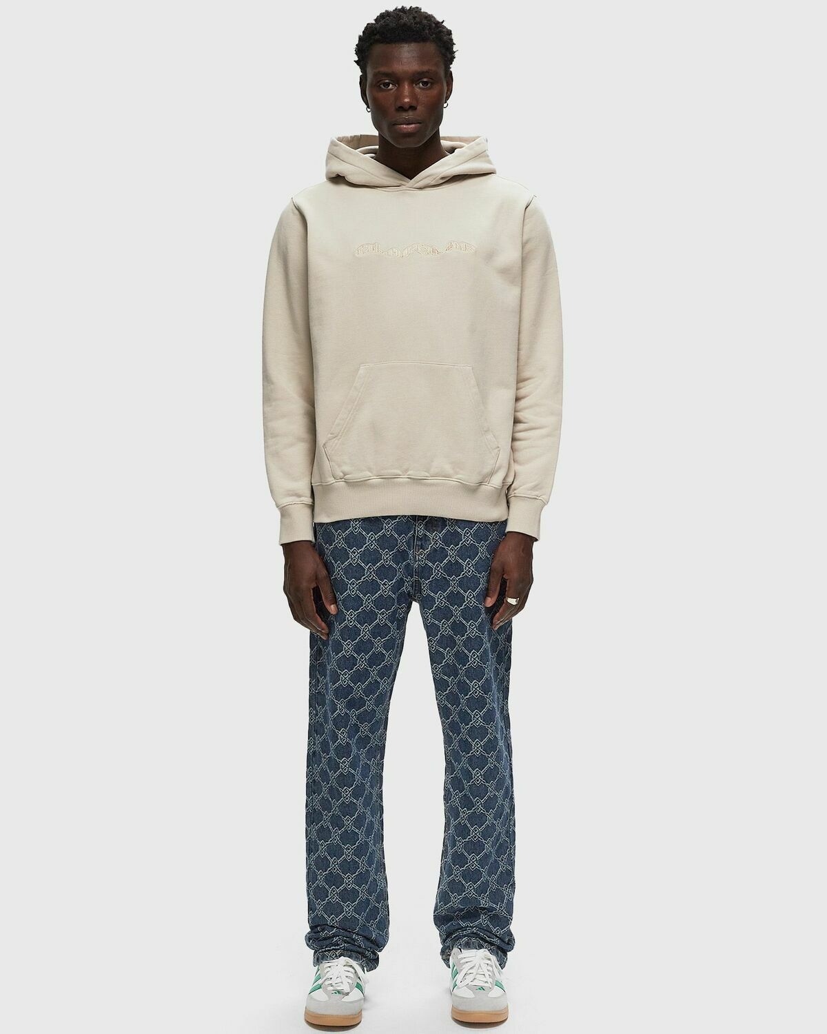 ølåf Wavy Drift Hoodie Beige Hoodies