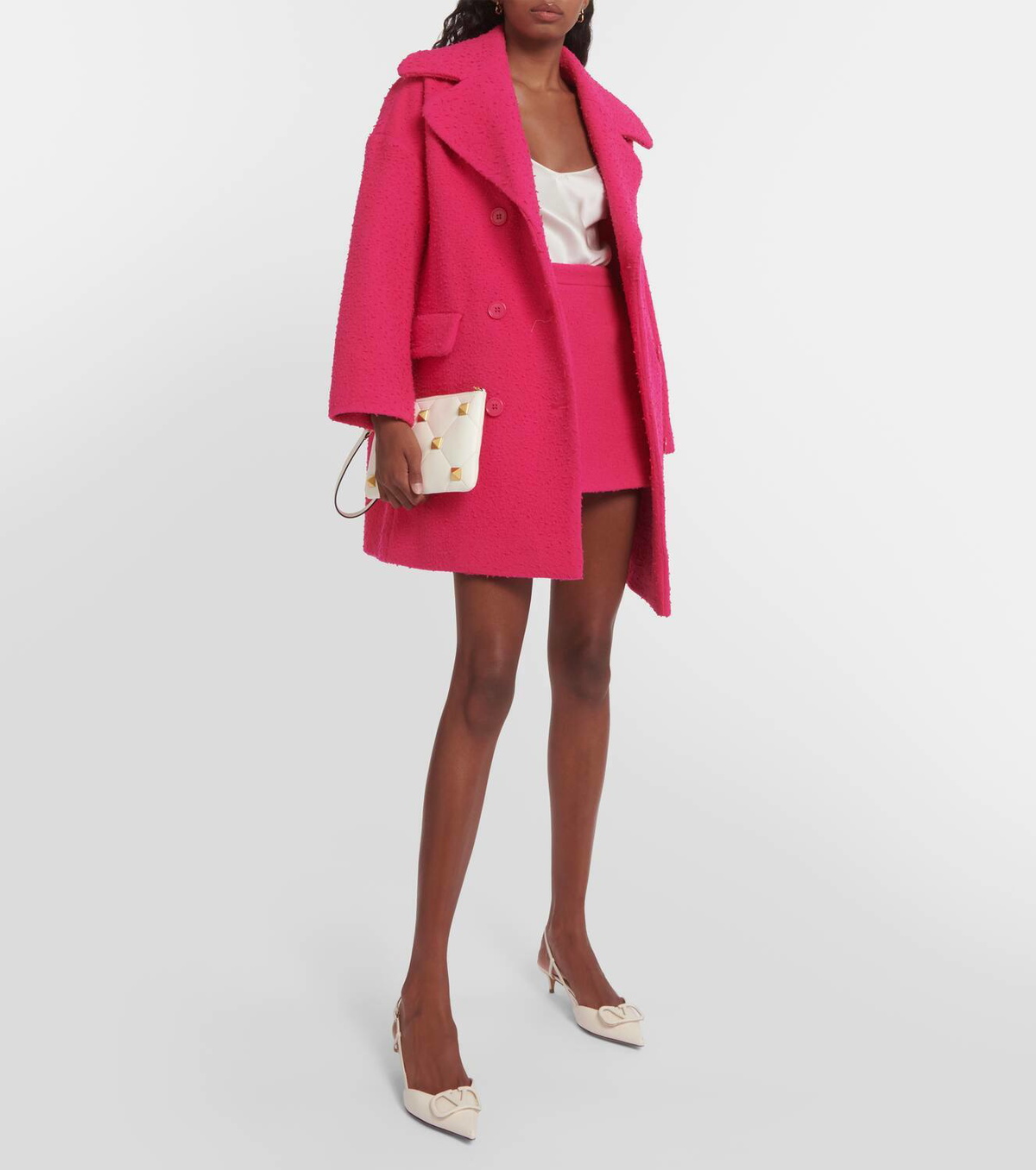 REDValentino Double-breasted wool coat