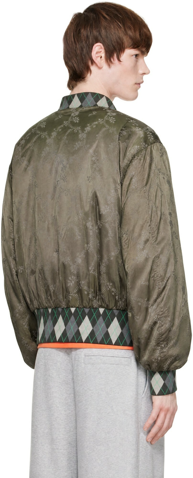 Chopova Lowena Khaki Crescent Bomber Jacket
