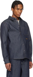 Helmut Lang Indigo Curved Classic Denim Shirt