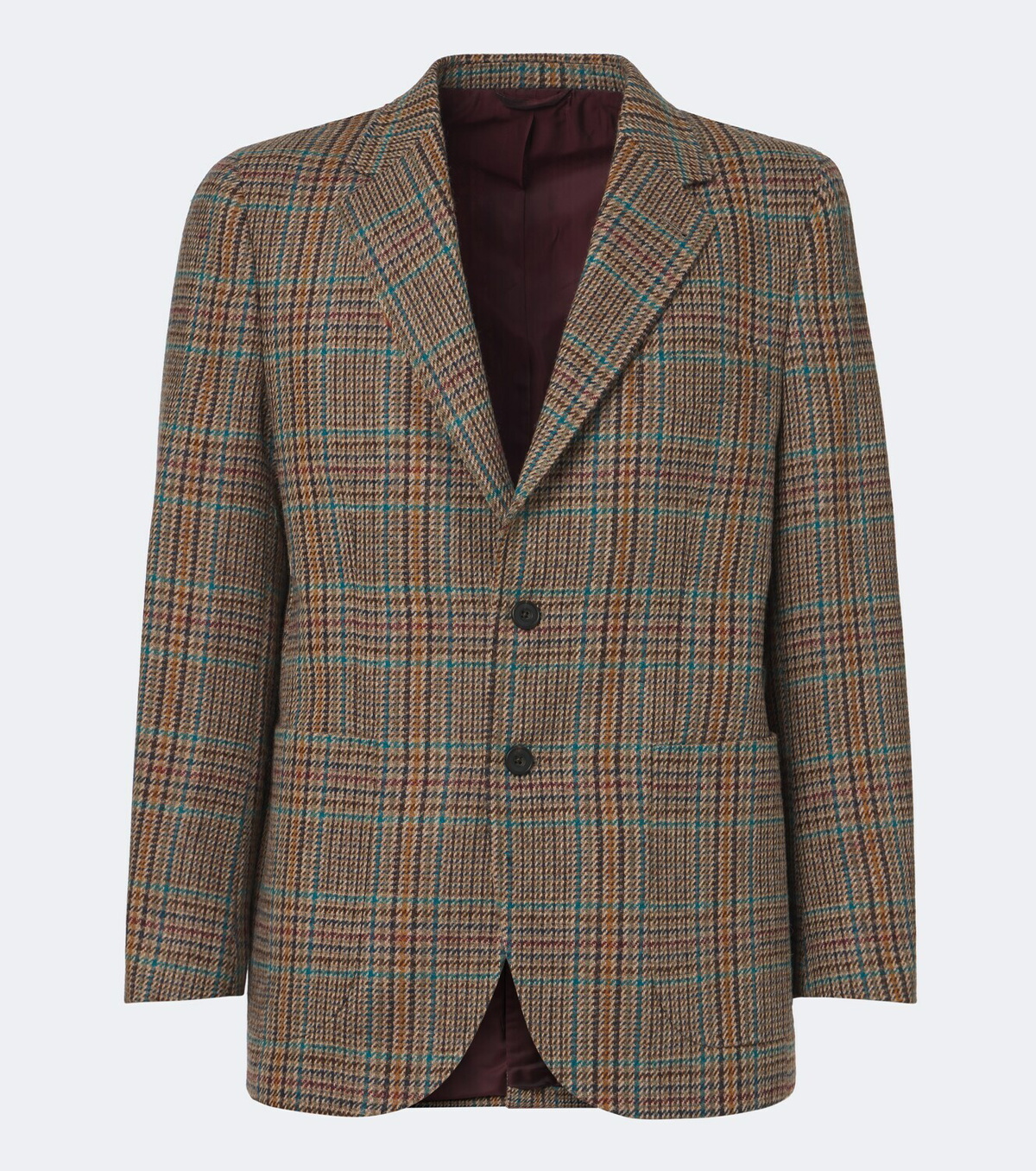 Rubinacci Checked virgin wool blazer