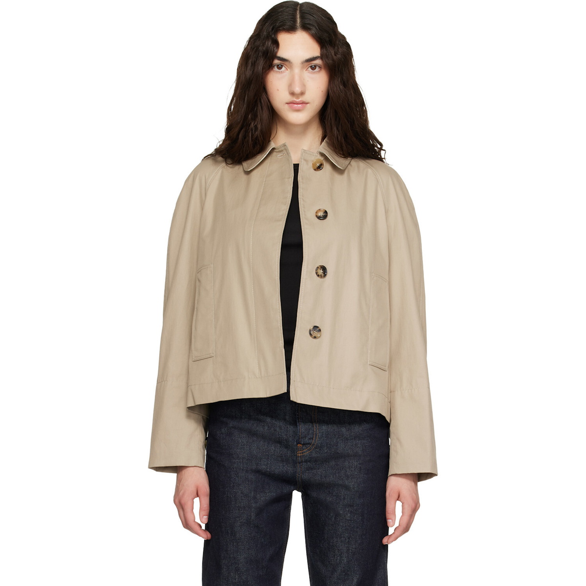 Burberry Beige Tropical Gabardine Jacket