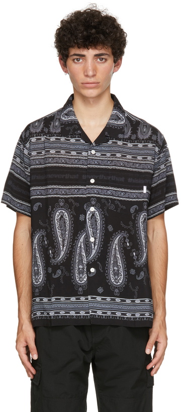 Photo: thisisneverthat Black Paisley Short Sleeve Shirt