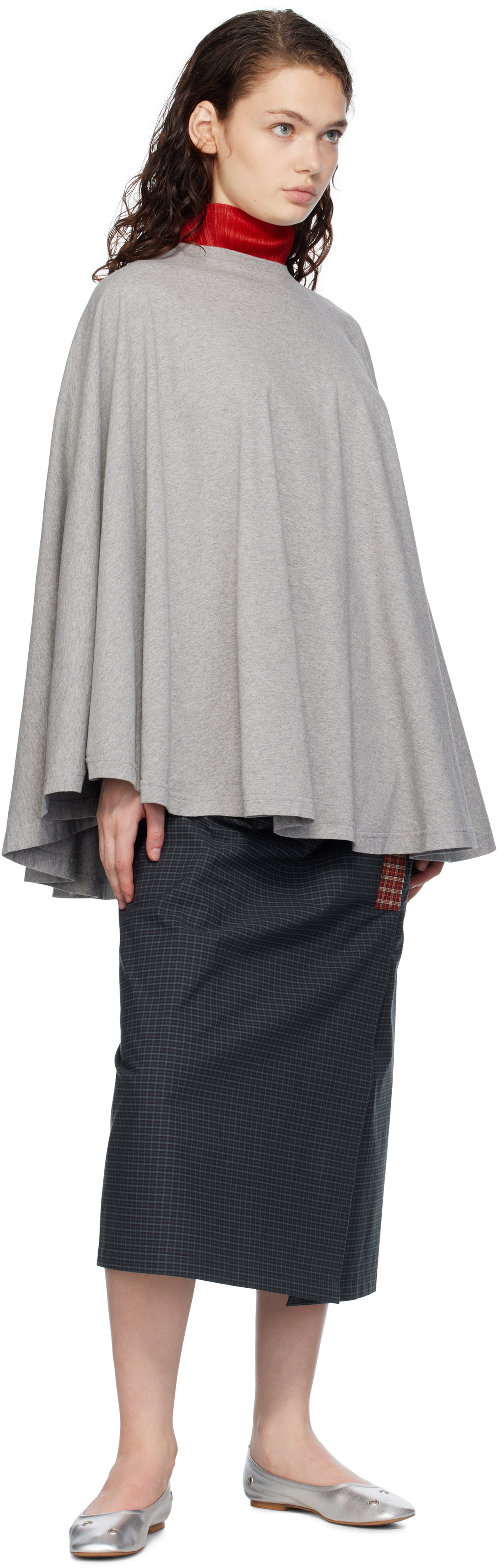 GC Navy mid lenght cotton skirt