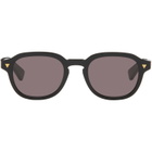 Bottega Veneta Black Soft Recycled Acetate Panthos Sunglasses