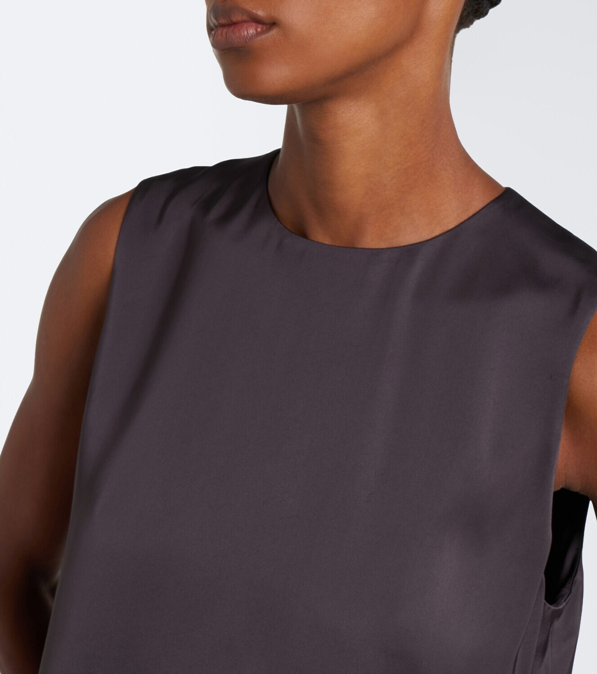 Vince Lace-trimmed satin top
