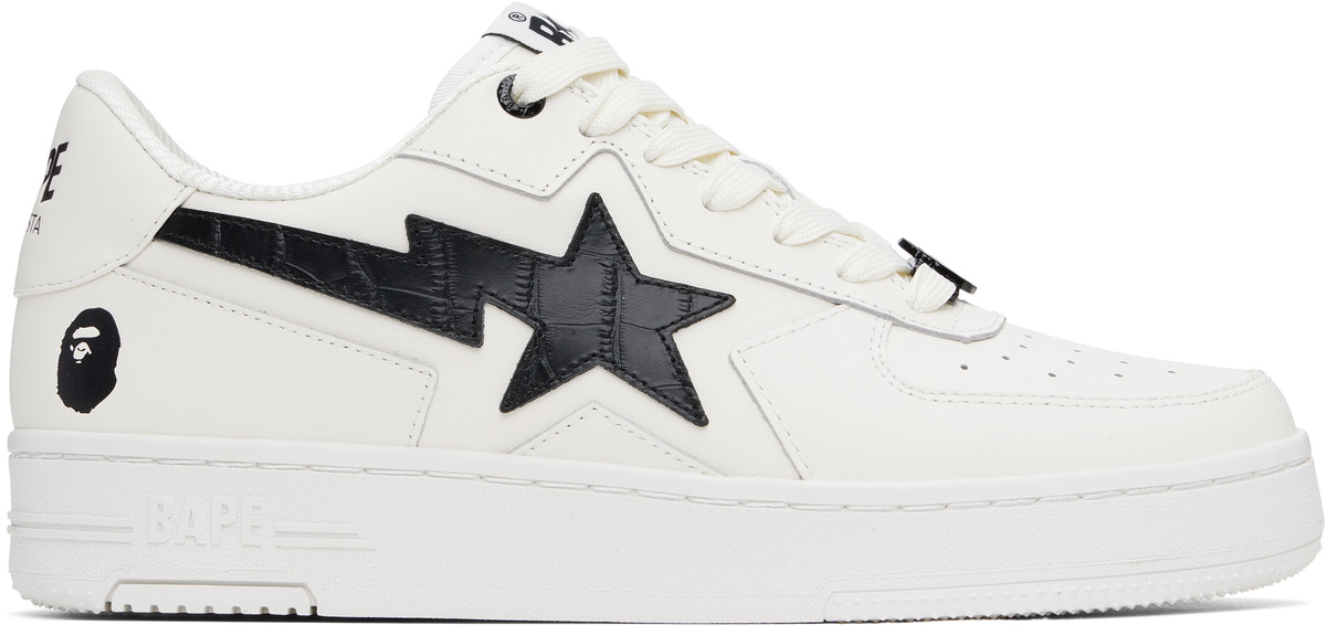 A BATHING APE BAPE STA OS #2 ペイプスタ 白黒 BAPE White & Black STA OS #2 Sneakers A Bathing Ape