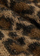 Second Layer Chevy Intarsia Mohair-blend Cardigan Leopard