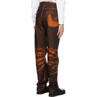 Issey Miyake Men Orange Slim Triangle Jeans