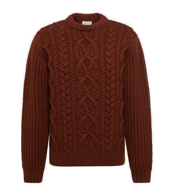 Photo: Dries Van Noten Cable-knit wool sweater