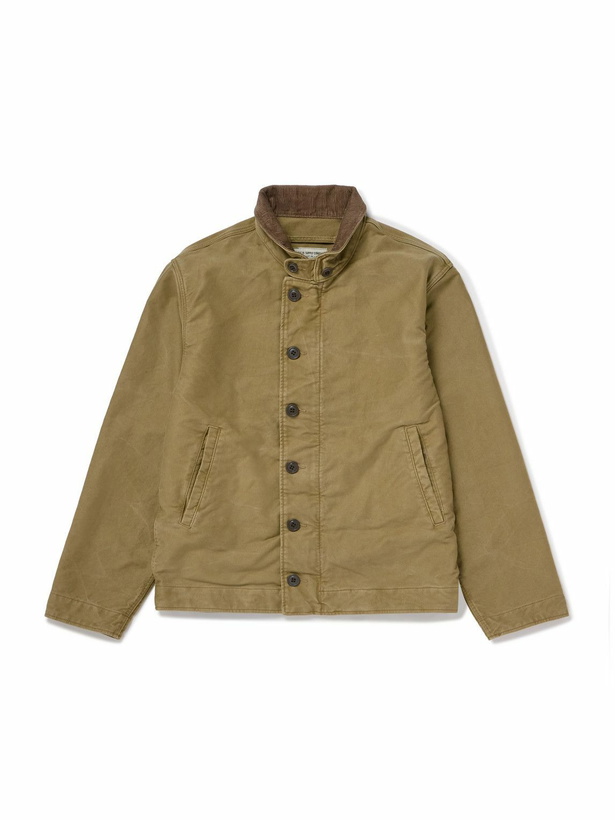 Photo: RRL - Bower Corduroy-Trimmed Cotton Jacket - Green
