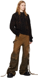 EGONlab Black Oversized Sweater