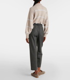 Brunello Cucinelli Wool and cashmere straight pants