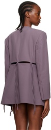 Yuzefi Purple Split Blazer