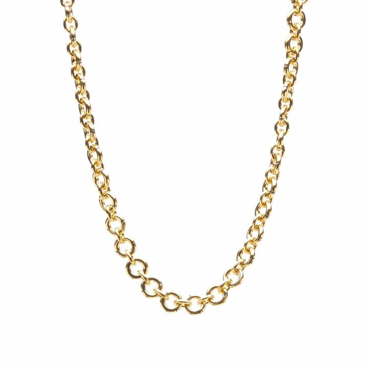 Photo: Missoma Women's Round Link Enamel Necklace in Gold 